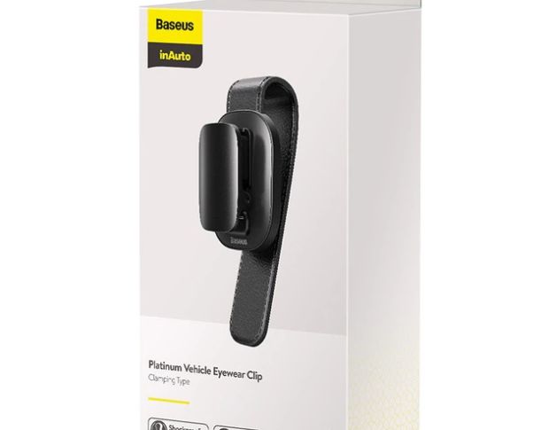 Baseus Platinum Vehicle Eyewear Clip (ACYJN-B01) - Автомобильный держатель для очков