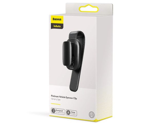 Baseus Platinum Vehicle Eyewear Clip (ACYJN-B01) - Автомобильный держатель для очков