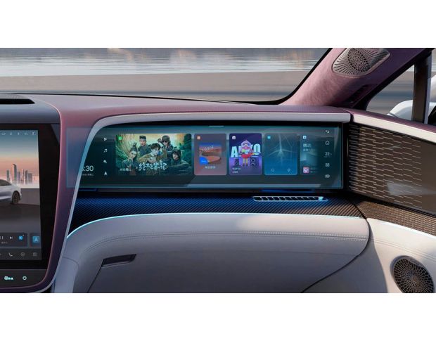 Защитное стекло Pixsel для монитора пассажира YANGWANG U7 24.7“ 2025 - (гибридное мат)