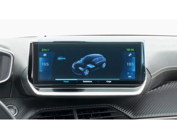 Защитное стекло Pixsel на монитор PEUGEOT 208 11.3“ 2019 - 2023 (гибридное мат)