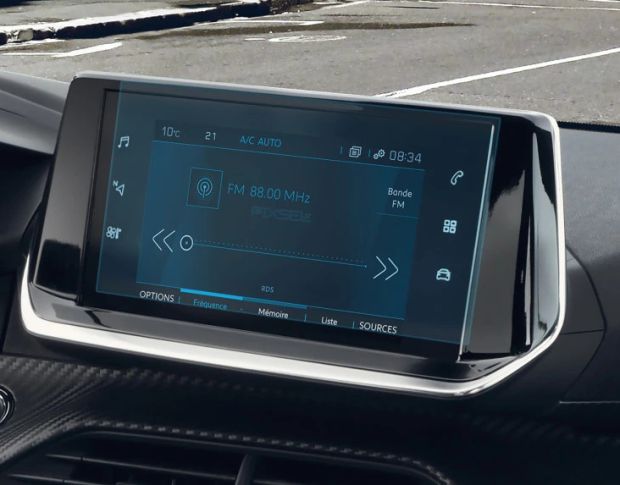 Защитное стекло Pixsel на монитор PEUGEOT 208 9.4“ 2019 - 2023 (гибридное мат)