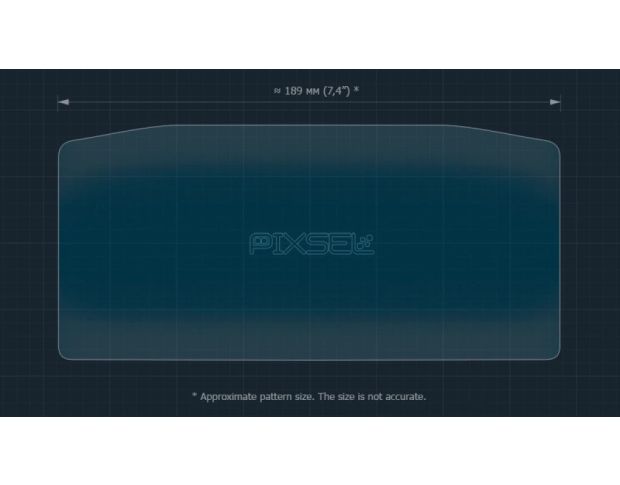 Защитное стекло Pixsel на спидометр мотоцикла DUCATI PANIGALE V4 2025+ 8.2“ (гибридное глянец)