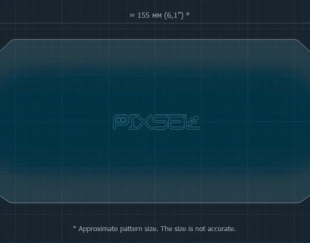 Захисне скло Pixsel на спідометр мотоцикла CFMOTO 675NK 2024+ 6.8“ (гібридне глянець)