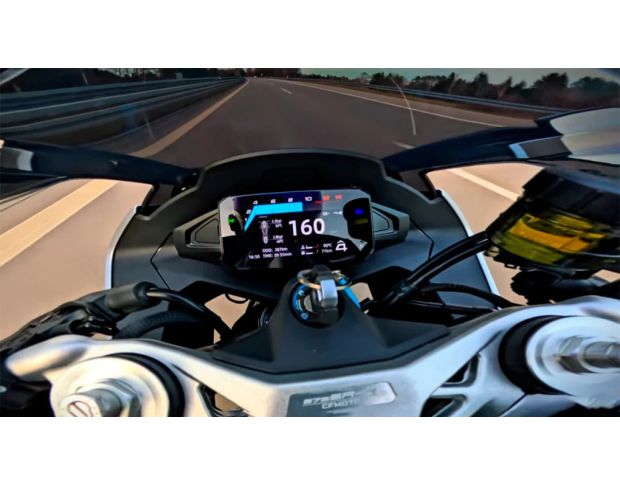 Защитное стекло Pixsel на спидометр мотоцикла CFMOTO 675SR-R 2024+ 6.8“ (гибридное глянец)