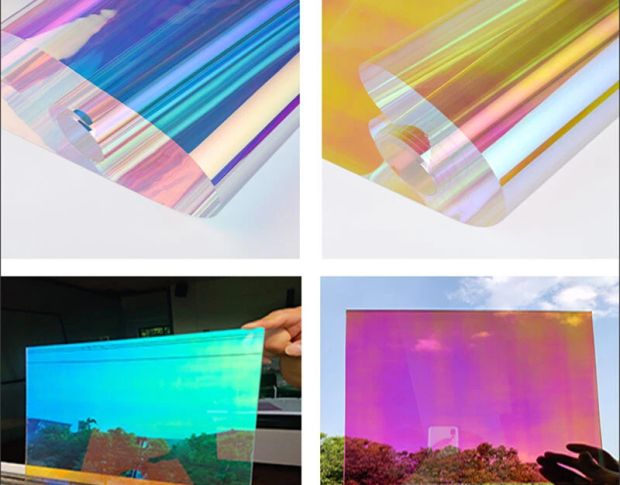 Декоративна дихроїчна плівка хамелеон Rainbow Red 1.38 m