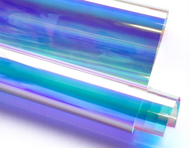 Декоративна дихроїчна плівка хамелеон Rainbow Blue 1.38 m