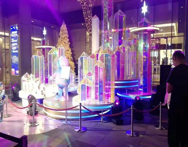 Декоративна дихроїчна плівка хамелеон Rainbow Blue 1.38 m