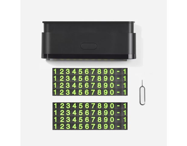 Hoco CPH19 In-car Hidden Signage One-click Black- Карта паркування