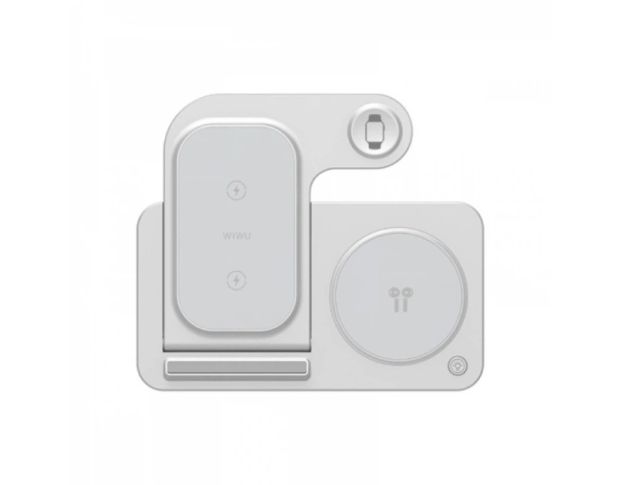 WiWU Wi-W020 Foldable Magnetic Station Wireless Charger 3in1 - Бездротовий зарядний пристрій