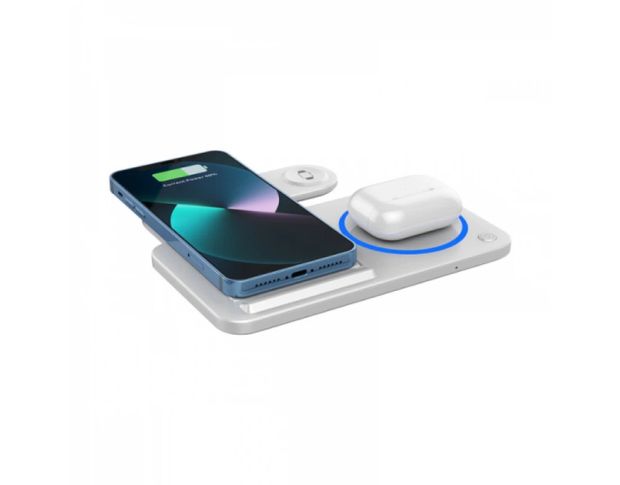 WiWU Wi-W020 Foldable Magnetic Station Wireless Charger 3in1 - Бездротовий зарядний пристрій