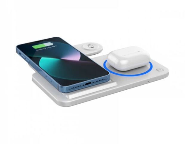 WiWU Wi-W020 Foldable Magnetic Station Wireless Charger 3in1 - Бездротовий зарядний пристрій