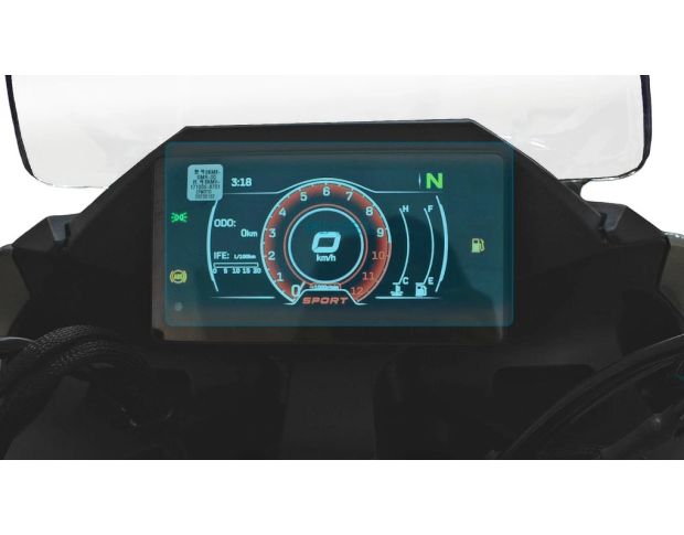 Защитное стекло Pixsel на спидометр мотоцикла CFMOTO 250SR 2022+ 6.9“ (гибридное глянец)