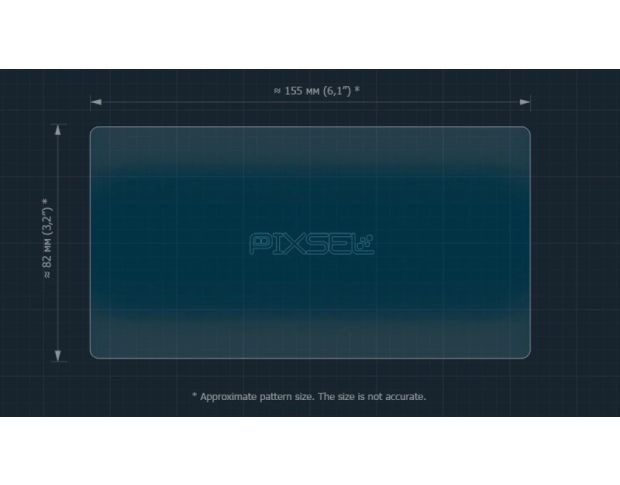 Защитное стекло Pixsel на спидометр мотоцикла CFMOTO 250SR 2022+ 6.9“ (гибридное глянец)