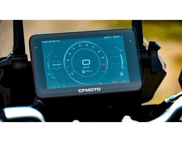Захисне скло Pixsel на спідометр мотоцикла CFMOTO 800MT EXPLORE 2023+ 9.9“ (гібридне мат)