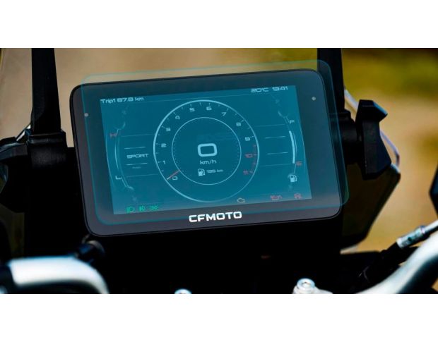 Захисне скло Pixsel на спідометр мотоцикла CFMOTO 800MT SPORT 9“ (гібридне глянець)
