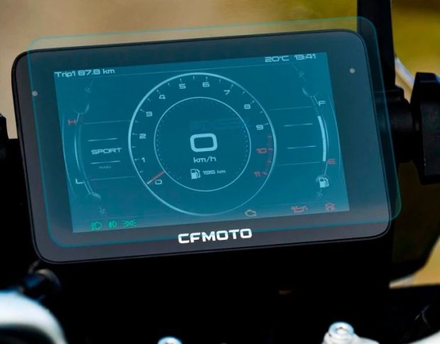 Захисне скло Pixsel на спідометр мотоцикла CFMOTO 800MT SPORT 9“ (гібридне глянець)