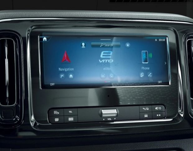 Защитное стекло Pixsel на монитор MERCEDES BENZ VITO 10.2“ 2023 - (гибридное мат)