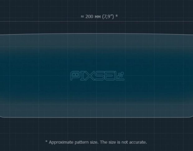 Защитное стекло Pixsel на спидометр мотоцикла BRP SEA-DOO RXP-X 325 2025+ 7.8“ (гибридное мат)