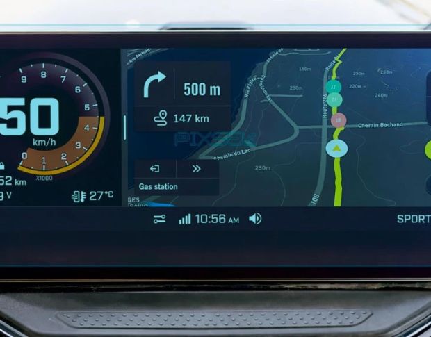 Защитное стекло Pixsel на монитор BRP CAN-AM MAVERICK R MAX 10.25“ 2025 + (гибридное глянец)