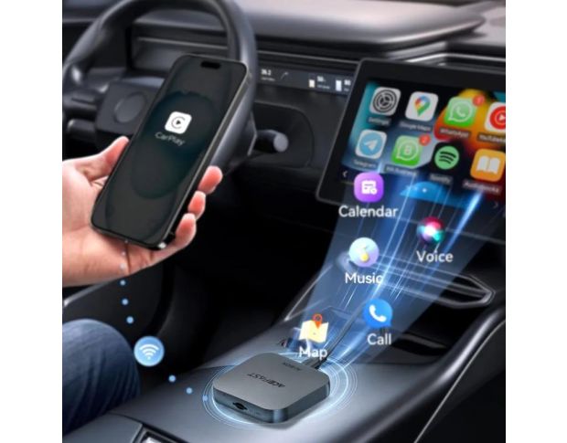 ACEFAST QC2 Wireless Adapter for Car Grey - Автомобильный беспроводной адаптер
