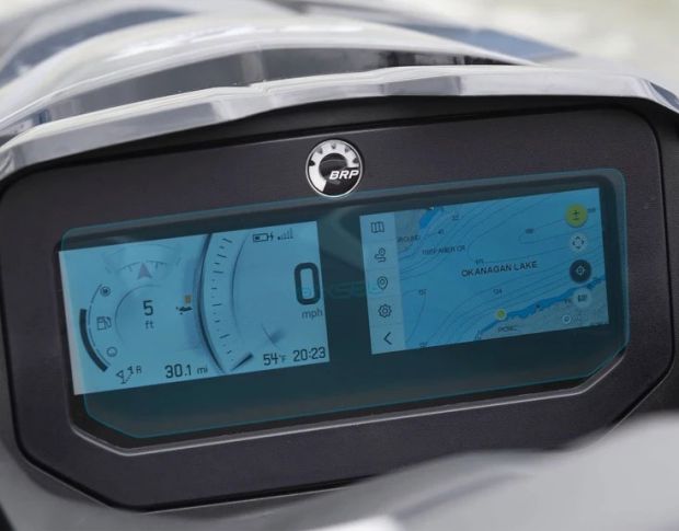Защитное стекло Pixsel на спидометр гидроцикла BRP SEA-DOO GTR X 300 2026+ 7.8“ (гибридное глянец)