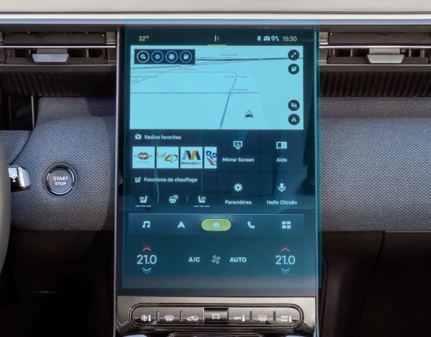 Захисне скло Pixsel на монітор CITROEN C5 AIRCROSS 13.8“ 2026 - (гібридне мат)