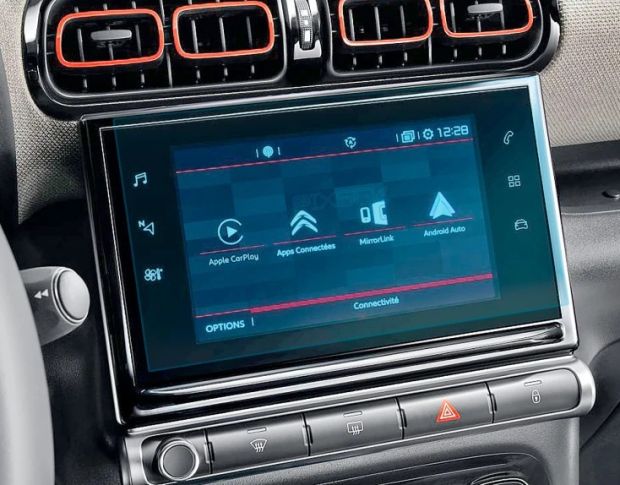 Защитное стекло Pixsel на монитор CITROEN C3 AIRCROSS 9.7“ 2017 - 2024 (гибридное глянец)