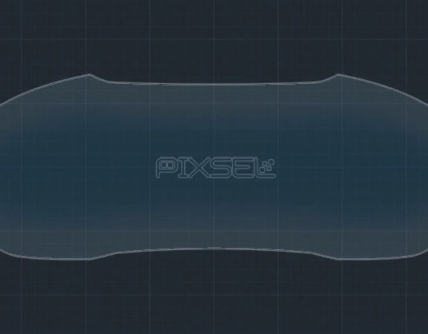 Защитное стекло Pixsel на приборную панель AUDI Q2 7.8“ 2025 - (гибридное глянец)