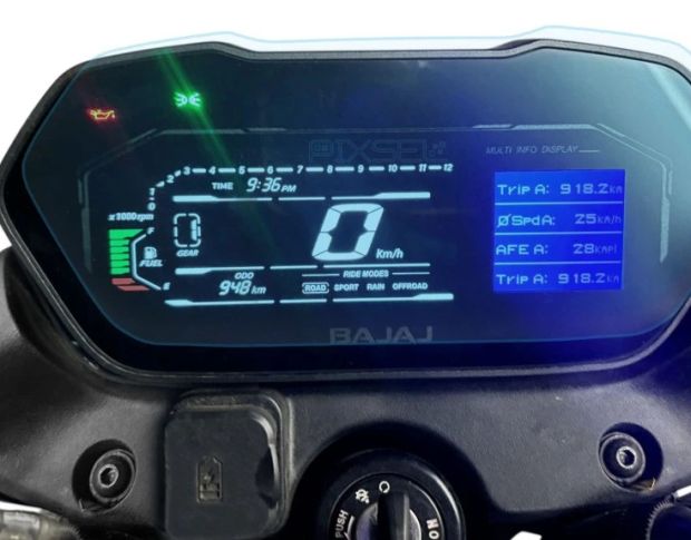 Захисне скло Pixsel на спідометр мотоцикла BAJAJ PULSAR NS400Z/N250/F250 2024+ 8.9“ (гібридне глянець)