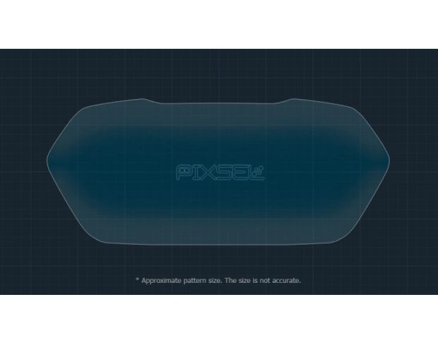 Захисне скло Pixsel на спідометр мотоцикла BAJAJ PULSAR NS400Z/N250/F250 2024+ 8.9“ (гібридне глянець)