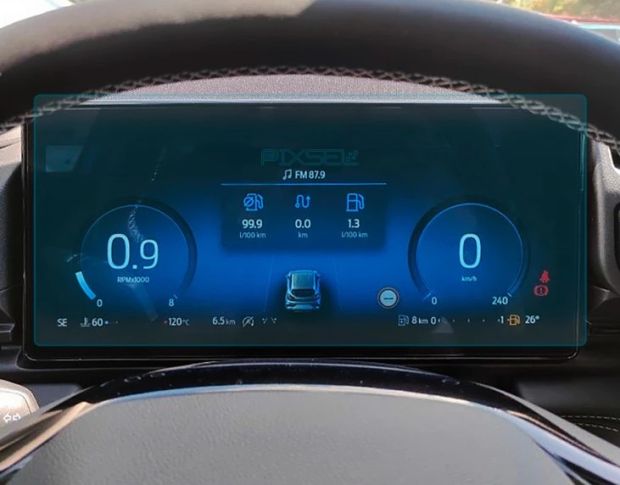 Захисне скло Pixsel на панель приладів FORD PUMA GEN-E 13.6“ 2025 - (гібридне глянець)