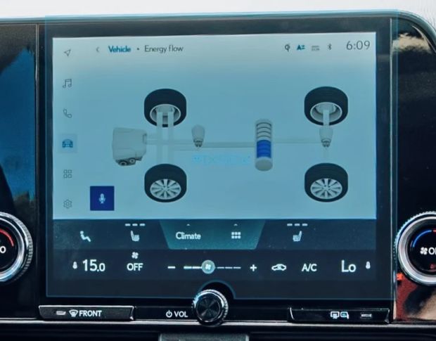 Захисне скло Pixsel на монітор LEXUS RX 10.8“ 2023 - (гібридне глянець)