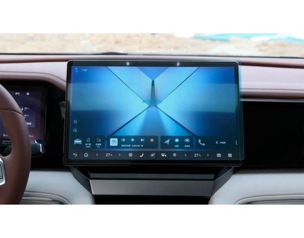 Захисне скло Pixsel на монітор BYD SUMMER DM-I (XIA) 16.3“ 2025 - (гібридне глянець)