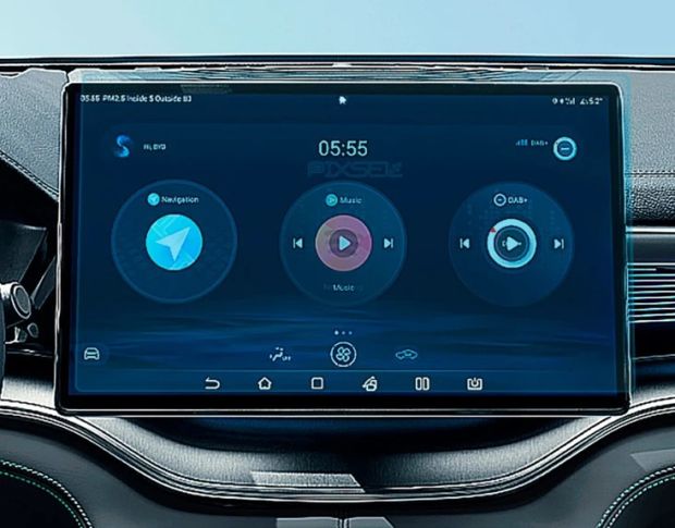 Захисне скло Pixsel на монітор BYD SEAL U 16.3“ 2024 - (гібридне глянець)