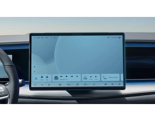 Защитное стекло Pixsel на монитор BYD SEALION 7 16.3“ 2024 - (гибридное глянец)