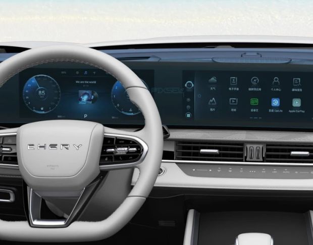 Защитное стекло Pixsel на широкий монитор CHERY TIGGO 7 33.1“ 2022 - (гибридное глянец)