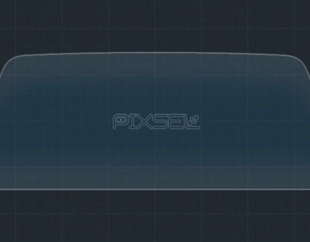 Защитное стекло Pixsel на приборную панель FORD CAPRI 8.7“ 2024 - (гибридное глянец)
