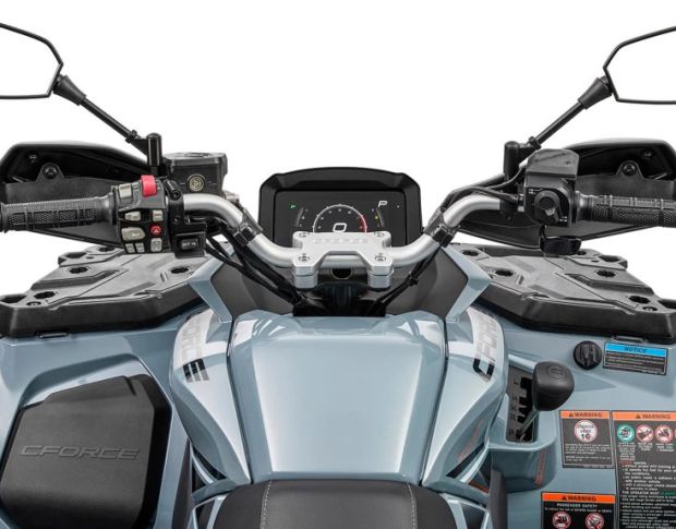 Защитное стекло Pixsel на спидометр мотоцикла CFMOTO CFORCE 850 TOURING 9.9“ (гибридное мат)