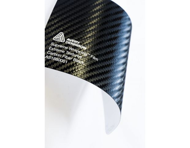 Avery Carbon Fiber Black Extreme Textures Matte 1.524 m