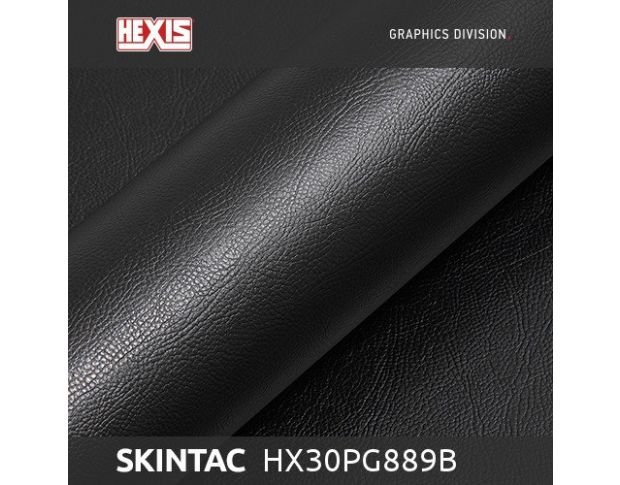 Hexis Grain Leather Black Gloss HX30PG889B 1.52 m