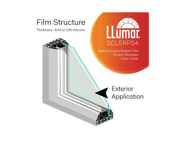 LLumar SHE CL ER PS 7 Safety Clear Exterior 1.52 m