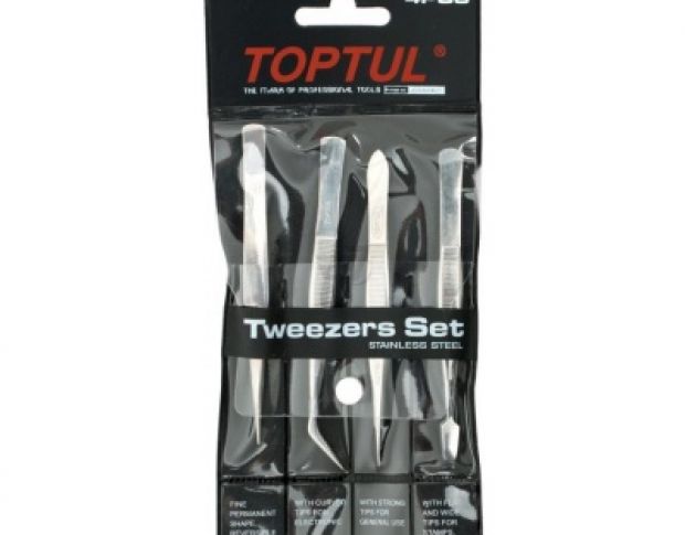 Toptul Tweezers Set JGAA0401
