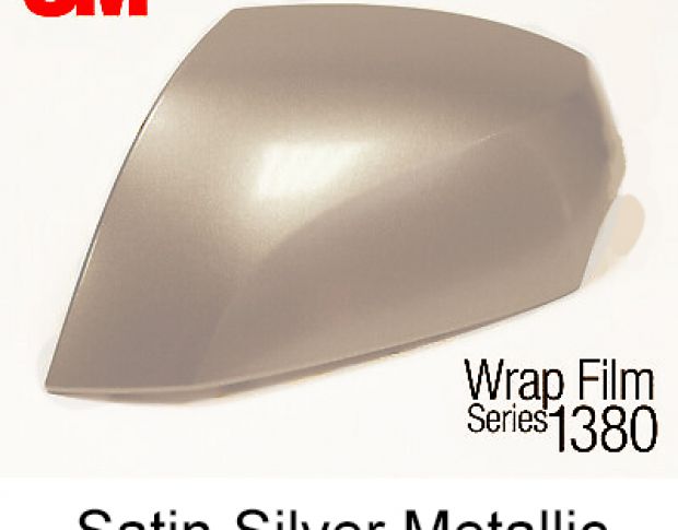 3M 1380 S130 Satin Silver Metallic 1.524 m