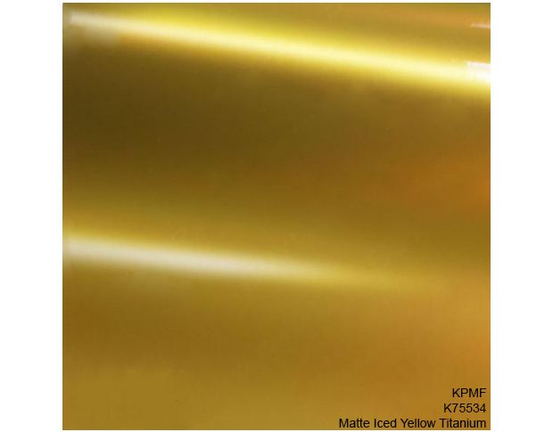 KPMF K75534 Matt Iced Yellow Titanium 1.524 m 