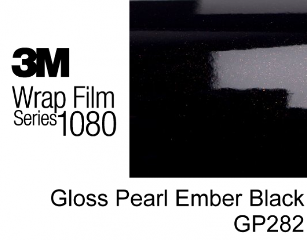 3M 1080 GP 282 Gloss Pearl Ember Black 1.524 m