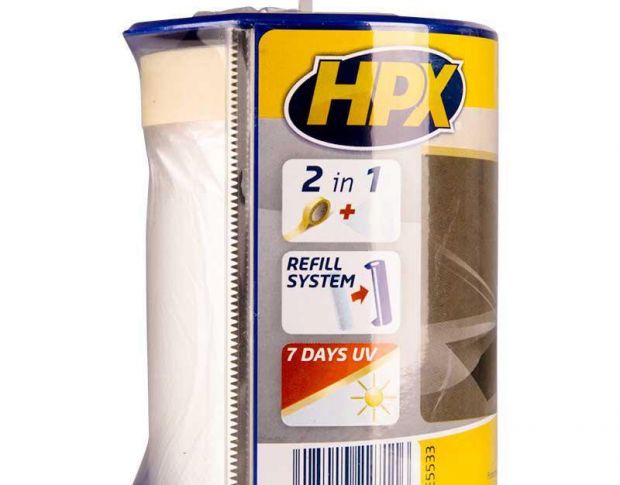 HPX DE5533 Easy mask film crepe paper + dispenser 550mm x 33m
