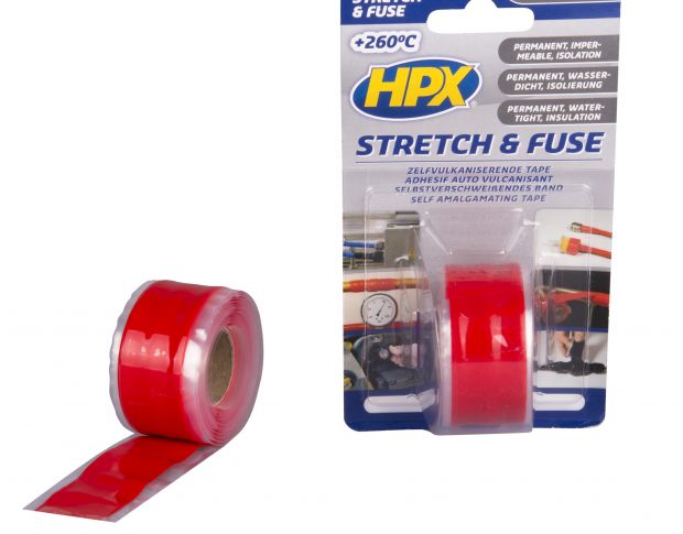 HPX SO2503 Stretch and Fuse Tape (Red) 25mm x 3m