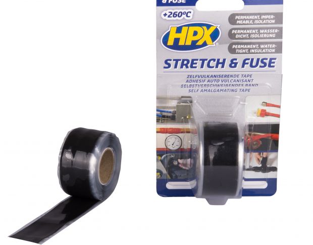 HPX SO2503 Stretch and Fuse Tape (Black) 25mm x 3m