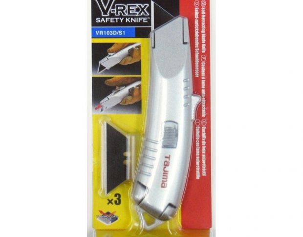 Tajima Safety Knife VR103D 22 mm + специальные лезвия Tajima V-REX (3 шт.)