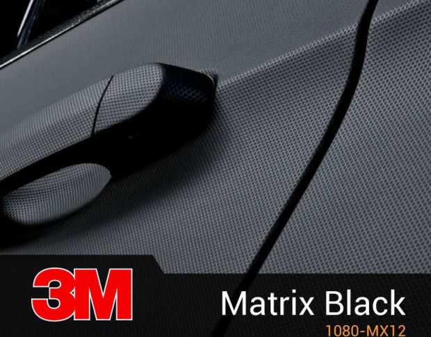 3M 1080 MX12 Matte Matrix Black 1.524 m